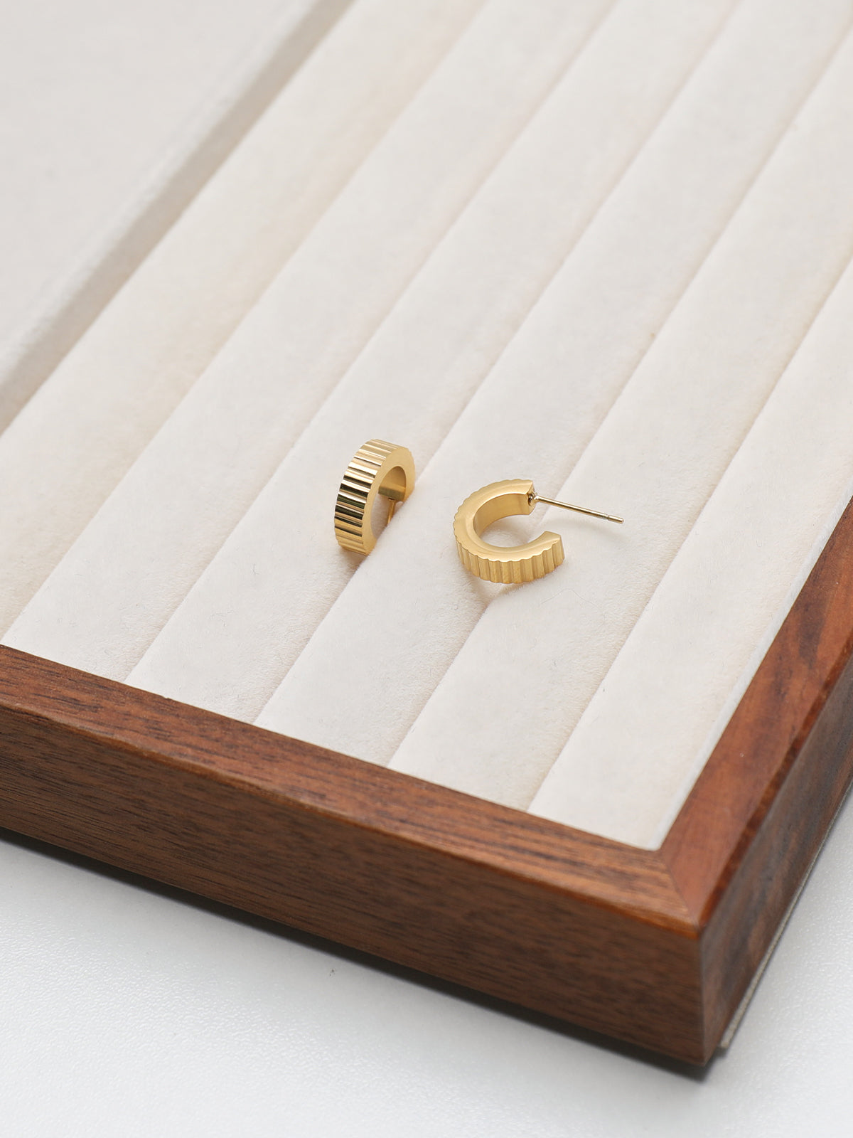 Bold Fluted Hoops