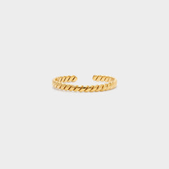 Twisted Rope Open Ring