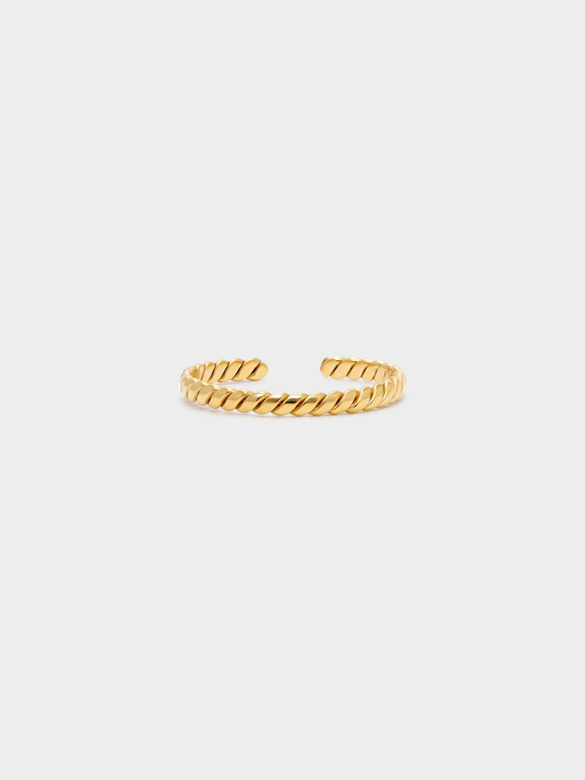 Twisted Rope Open Ring