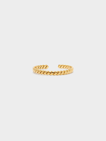 Twisted Rope Open Ring