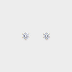 Classic CZ Solitaire Studs