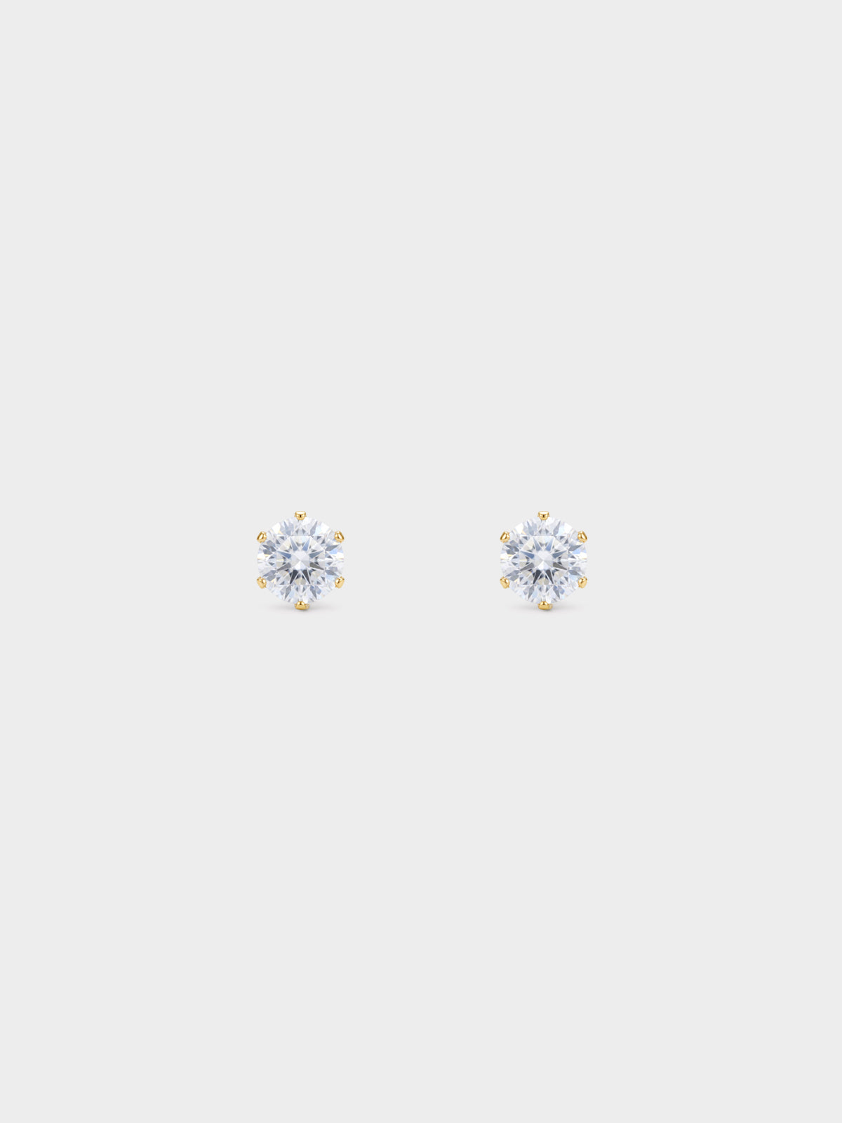 Classic CZ Solitaire Studs