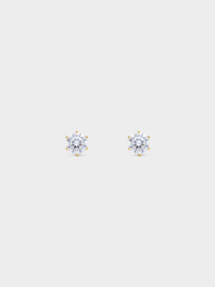 Classic CZ Solitaire Studs