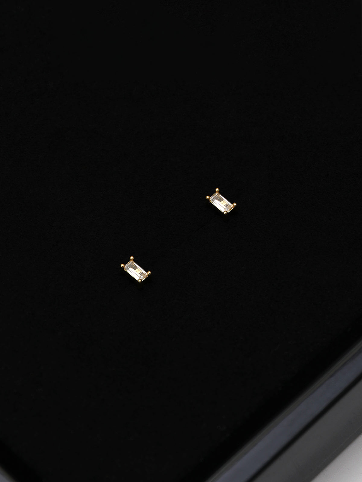 Rectangular Crystal Studs