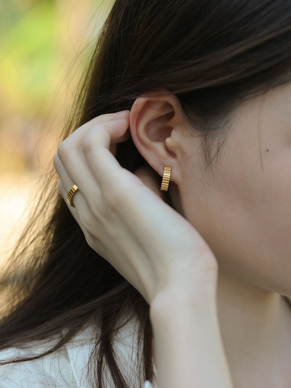 Bold Fluted Hoops