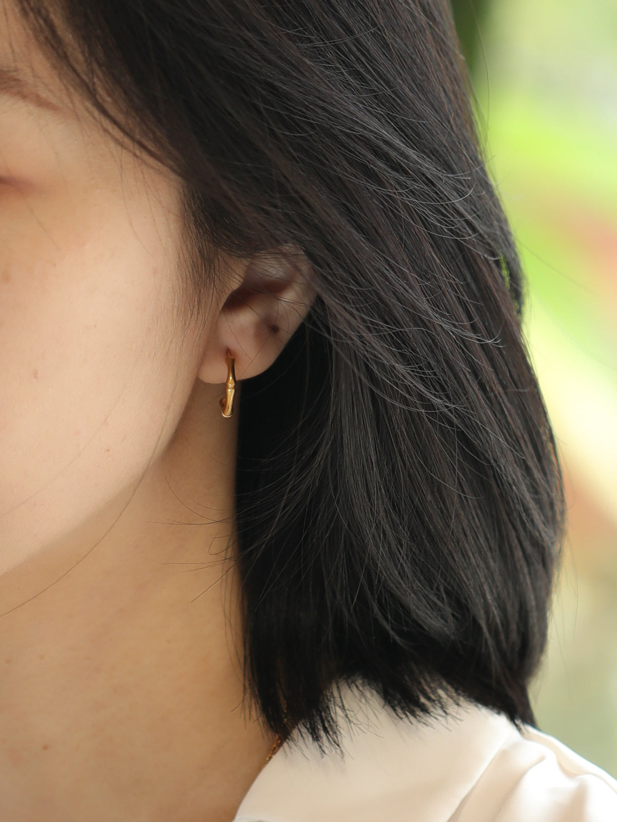 Bamboo Arc Earrings