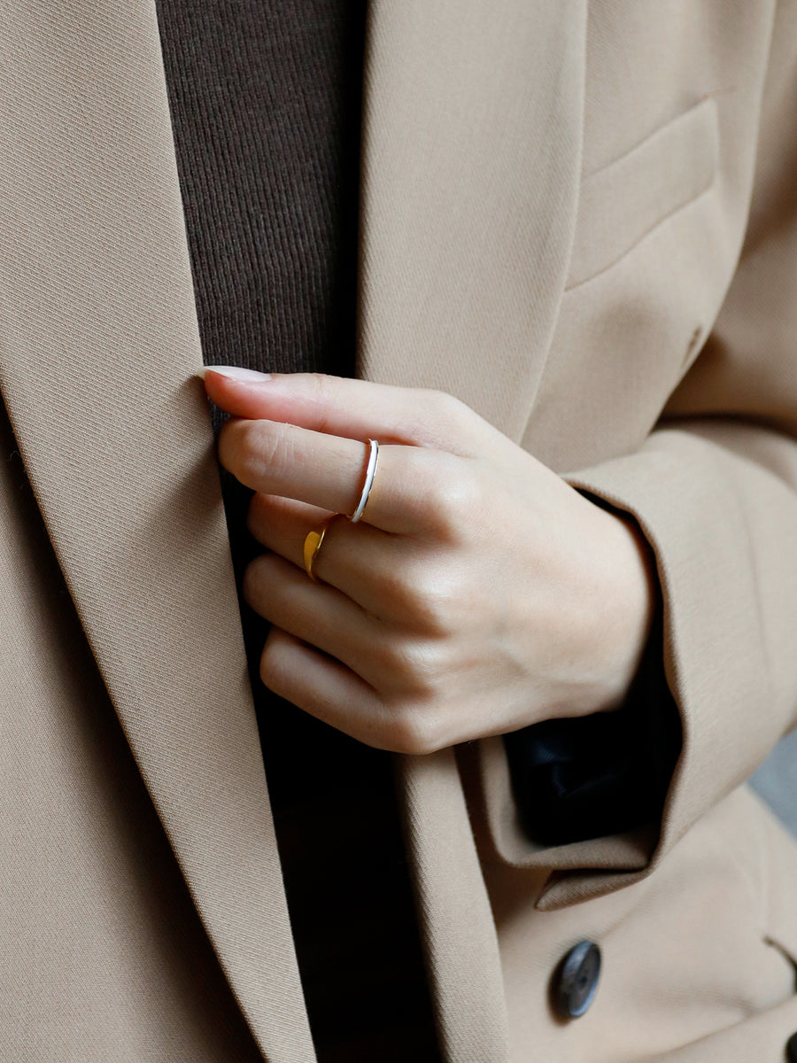 Ivory Inlay Band Ring