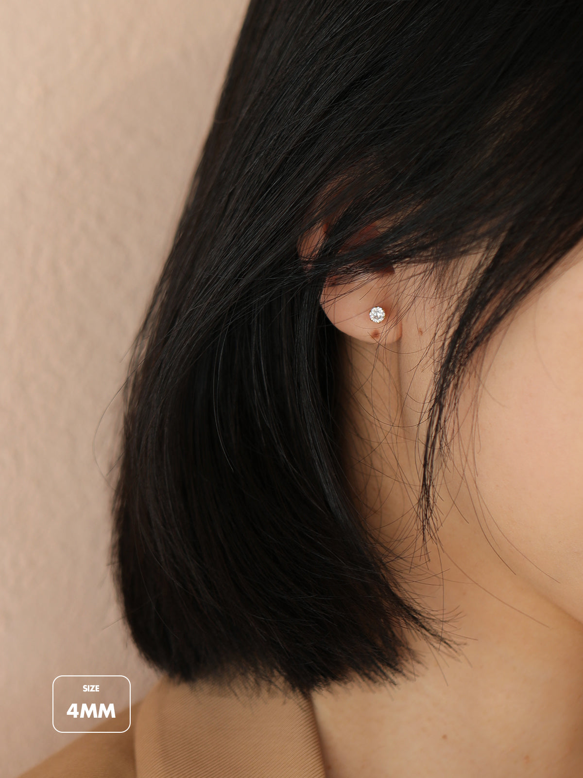 Classic CZ Solitaire Studs