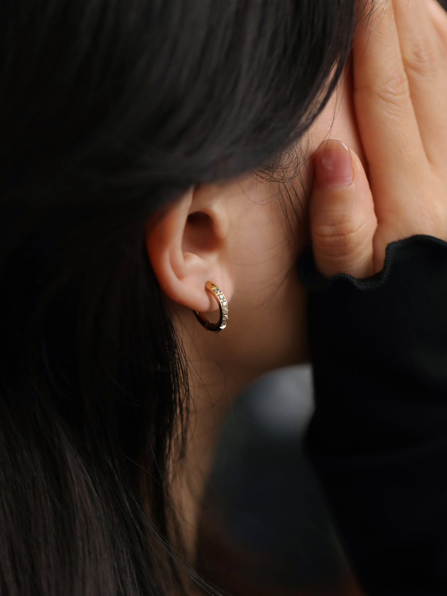 Bailey Zircon Clip-On Earrings