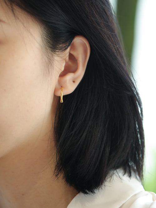 Bamboo Arc Earrings
