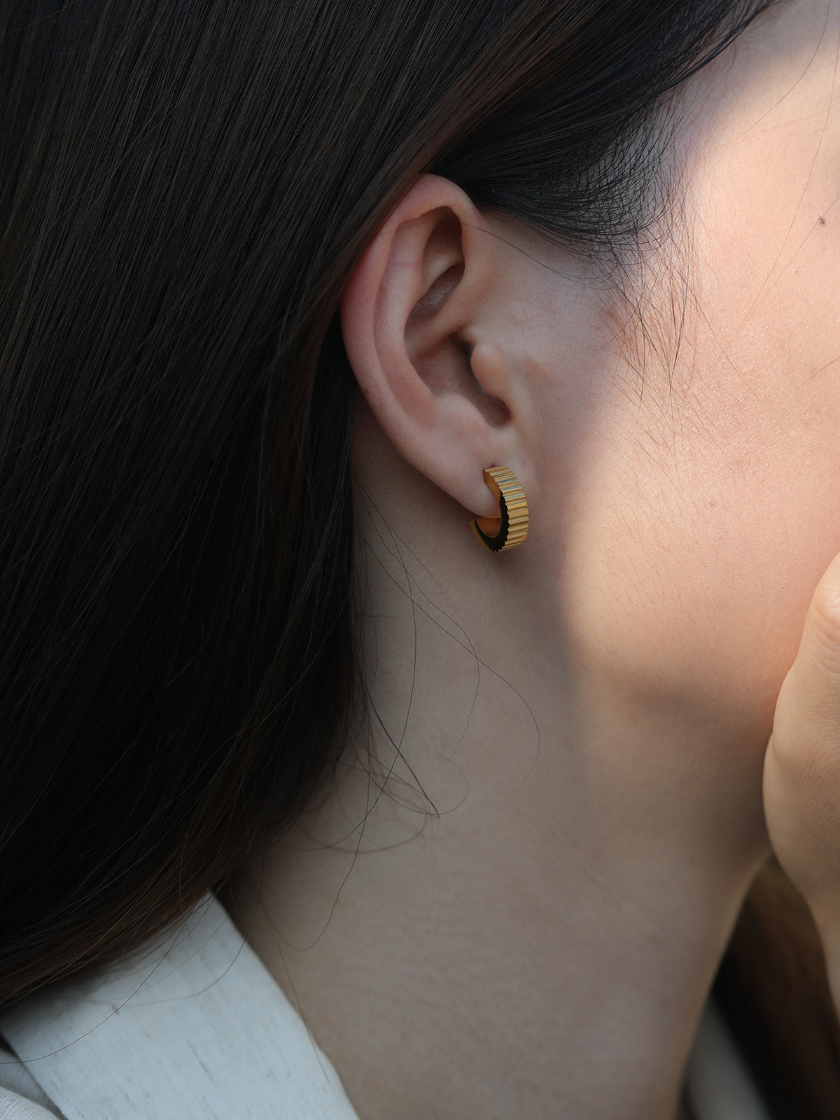 Bold Fluted Hoops