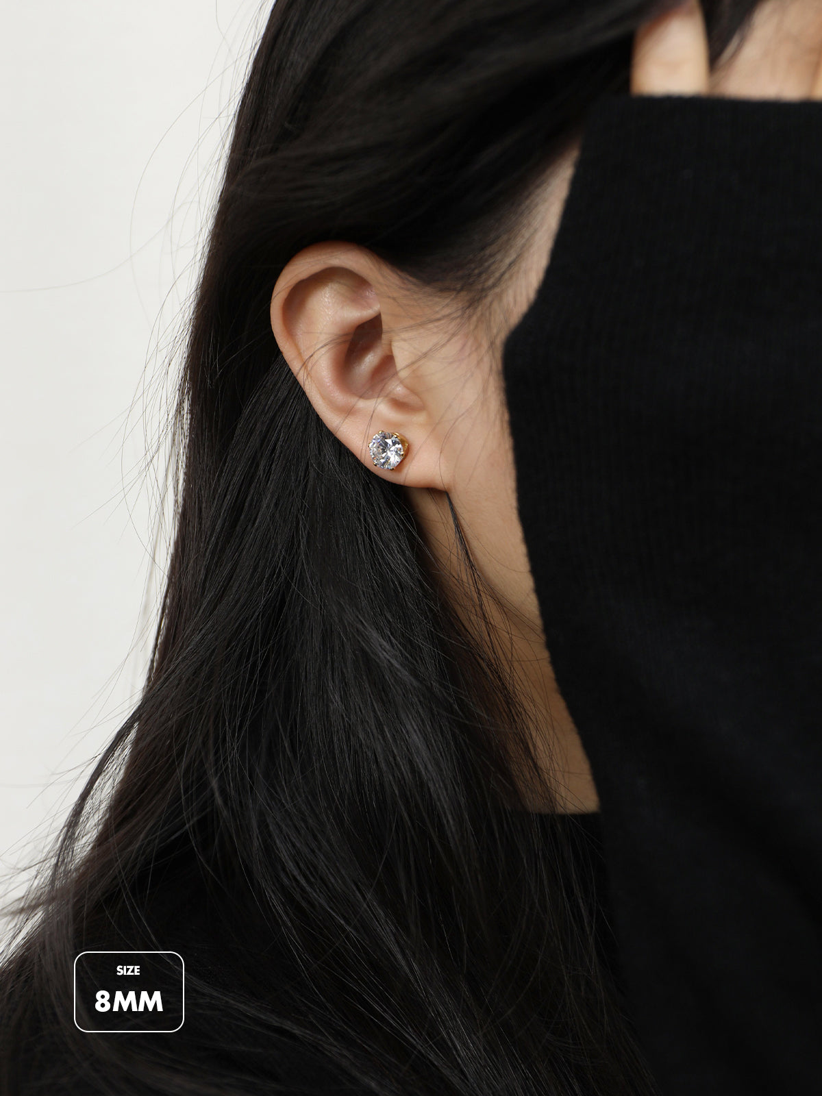 Classic CZ Solitaire Studs