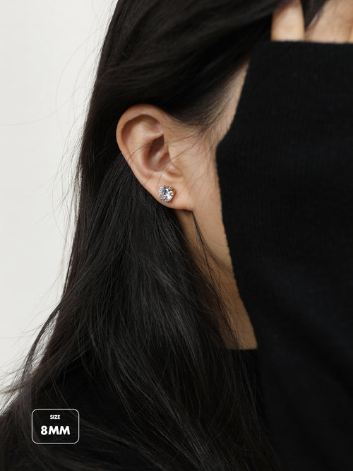 Classic CZ Solitaire Studs