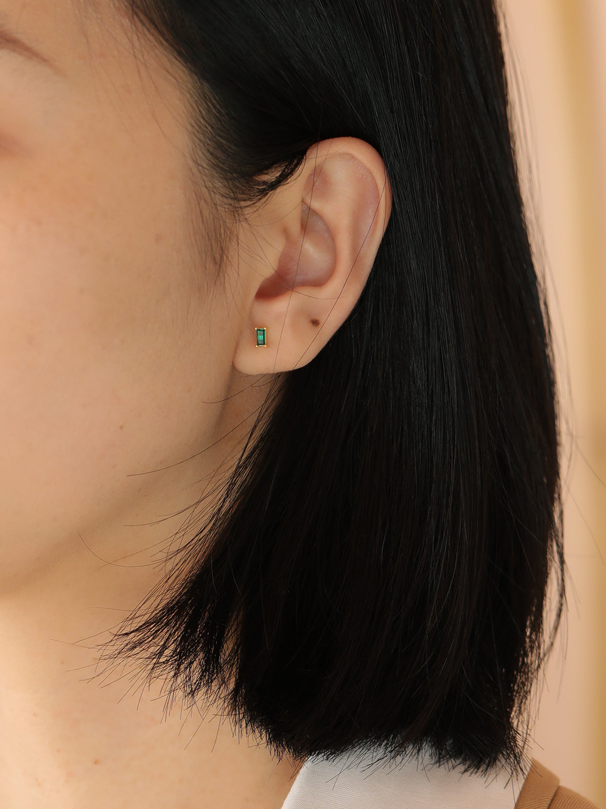 Lush Green Crystal Studs
