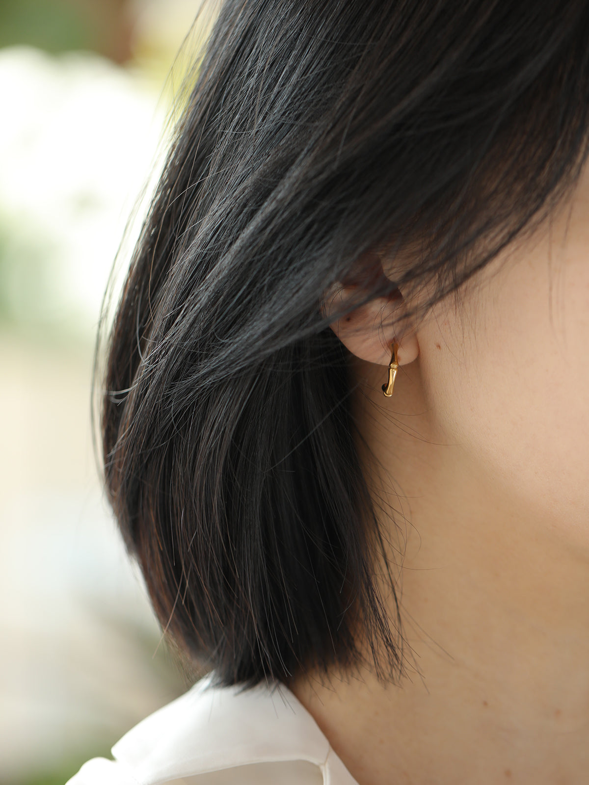 Bamboo Arc Earrings