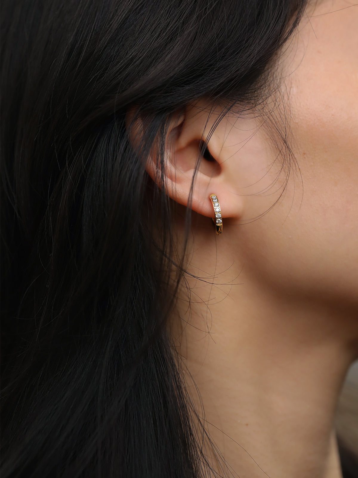Bailey Zircon Clip-On Earrings