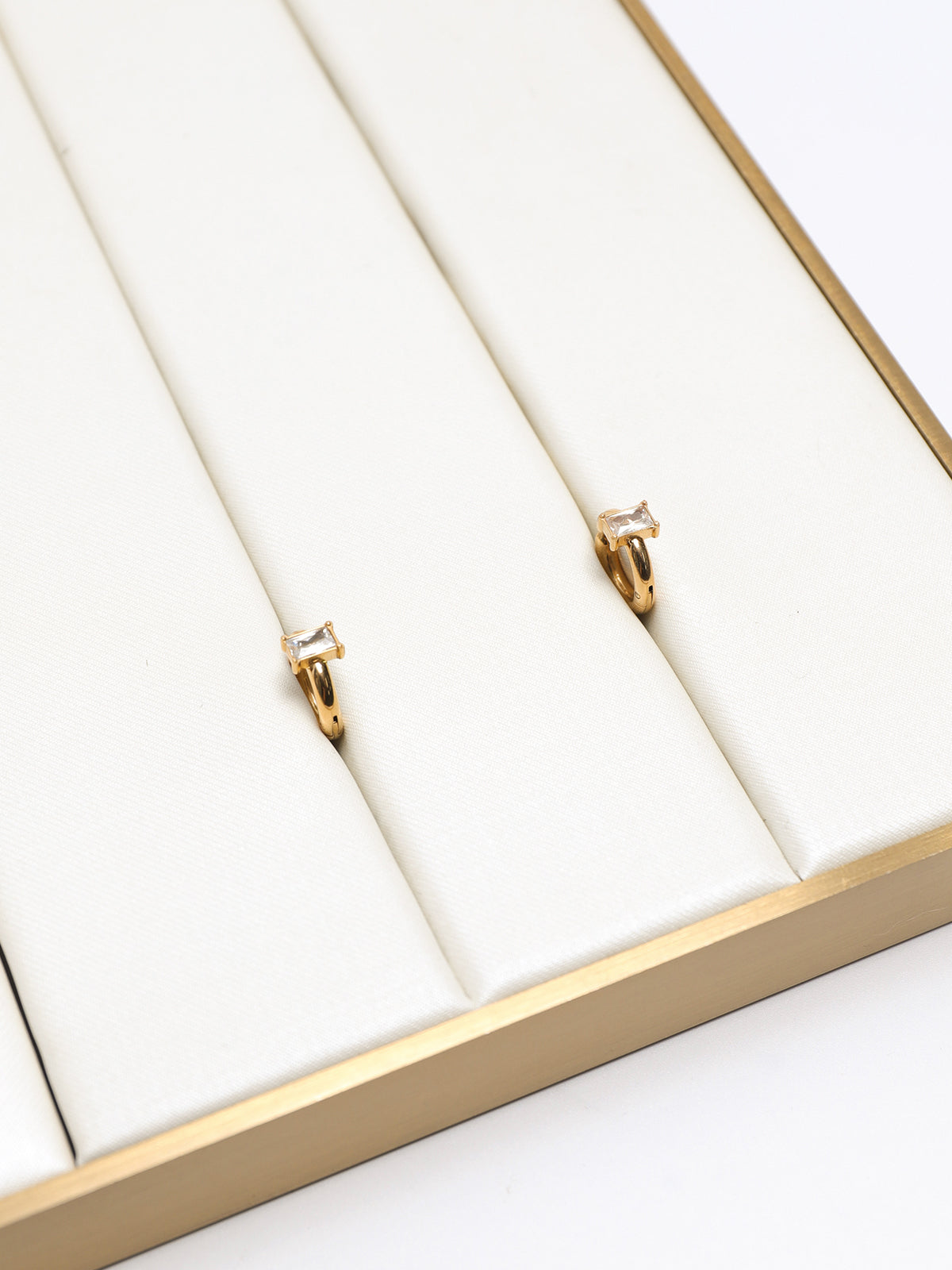 Radiant Crystal Clip-On Hoops