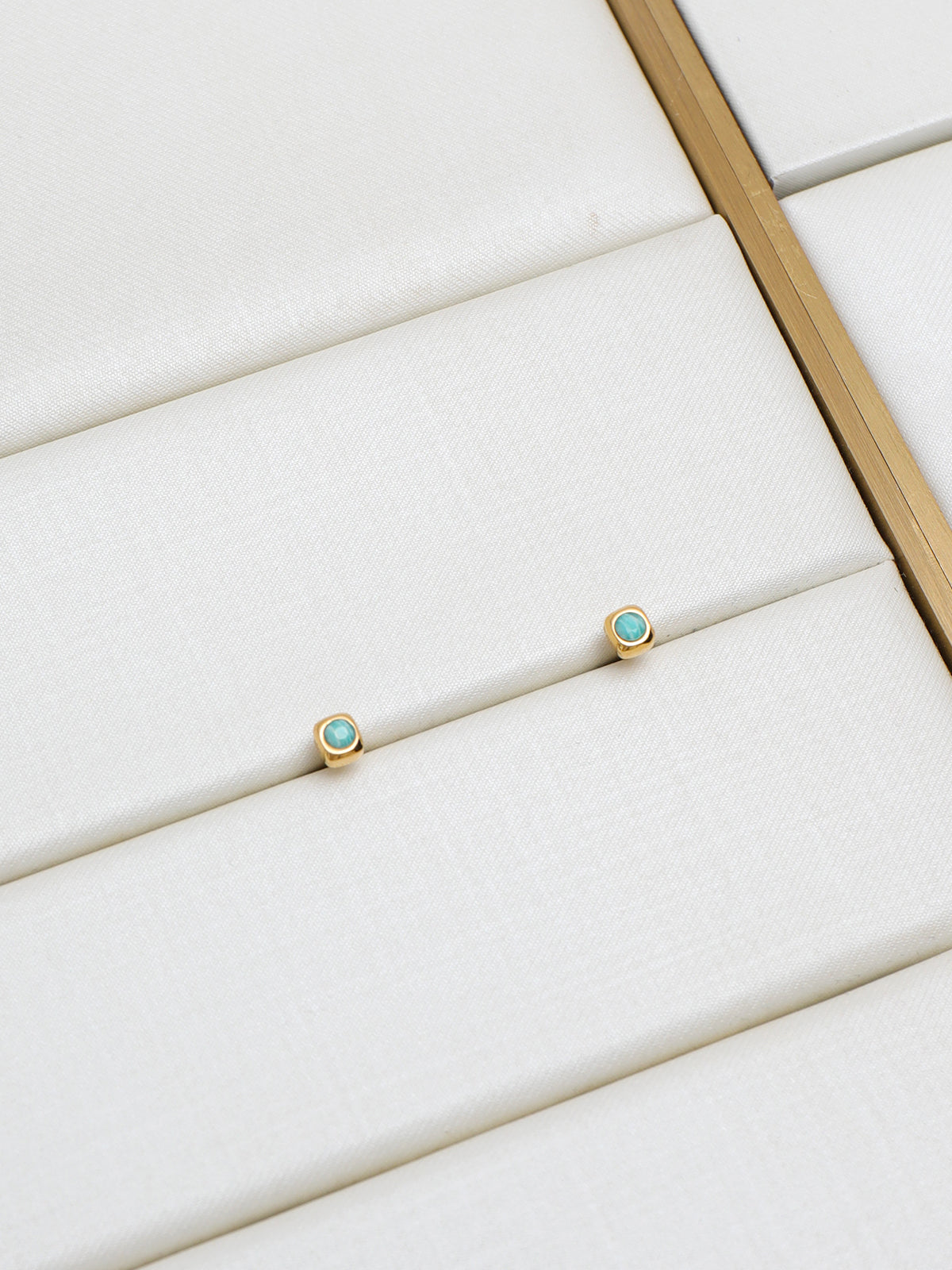 Serene Amazonite Studs