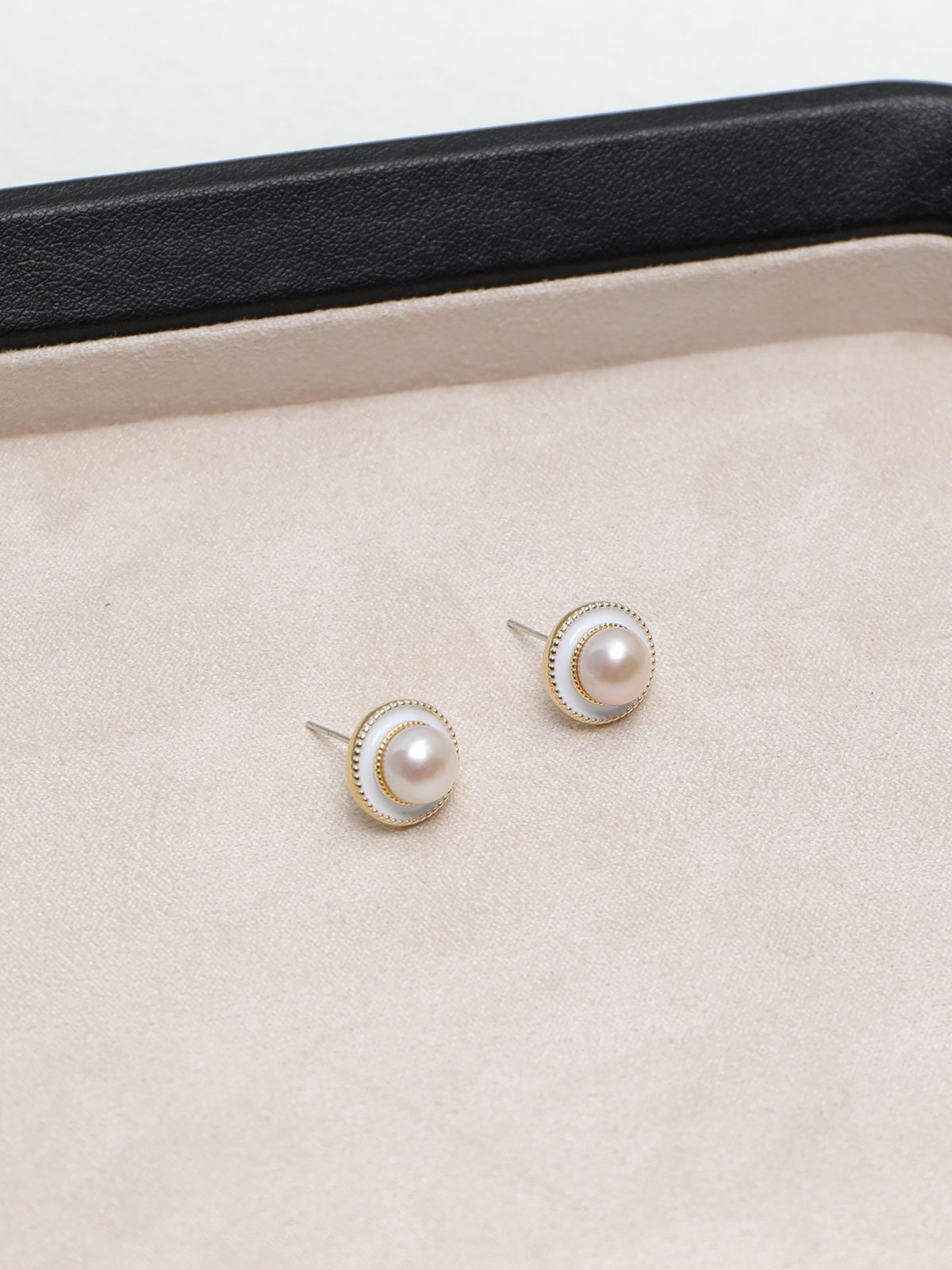 Lustrous Pearl Halo Earrings