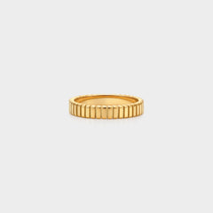 Fluted Dome Band Ring