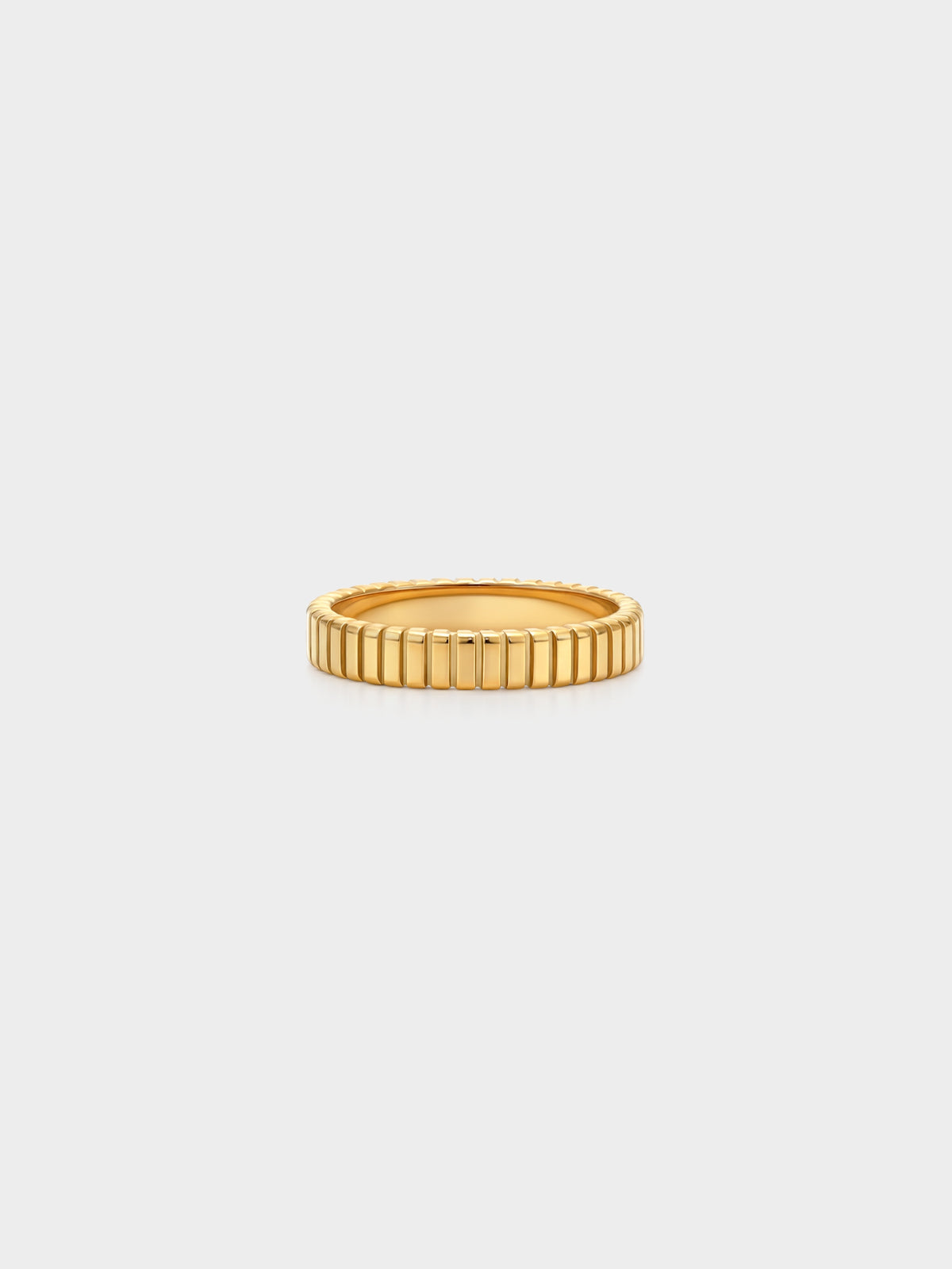 Fluted Dome Band Ring