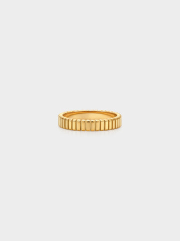 Fluted Dome Band Ring