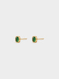 Serene Green Bezel Studs