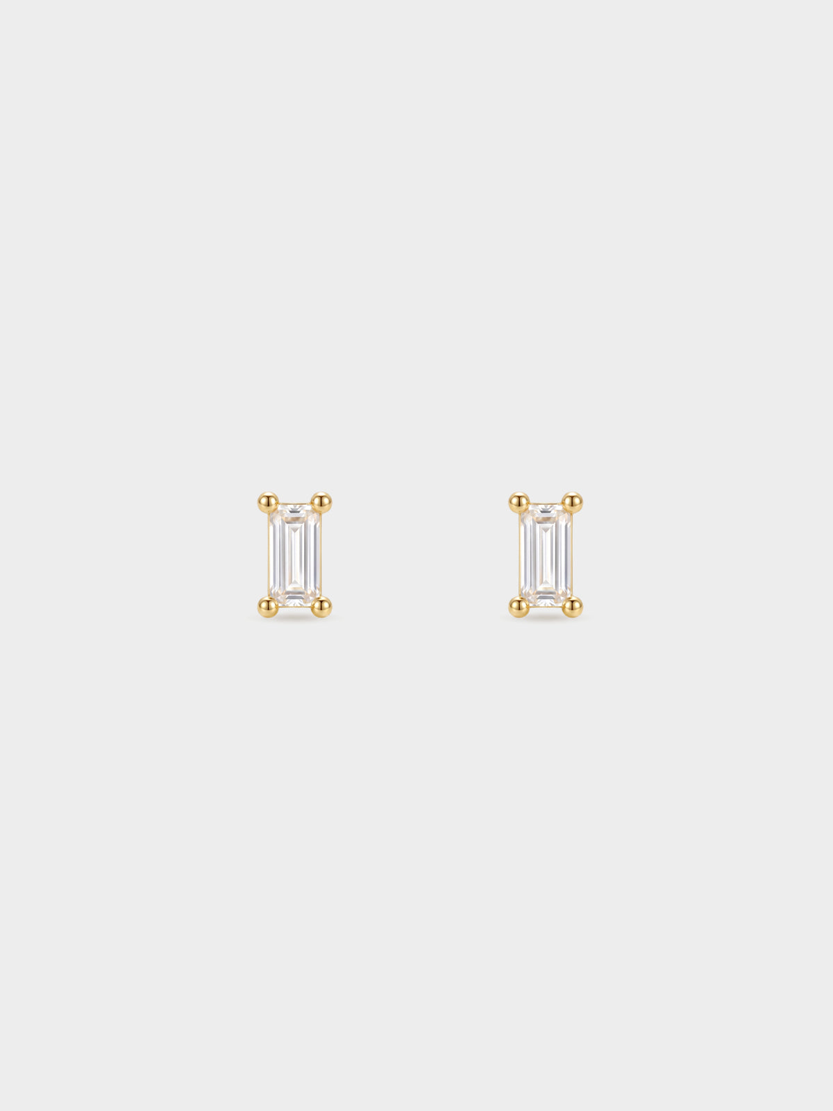 Rectangular Crystal Studs