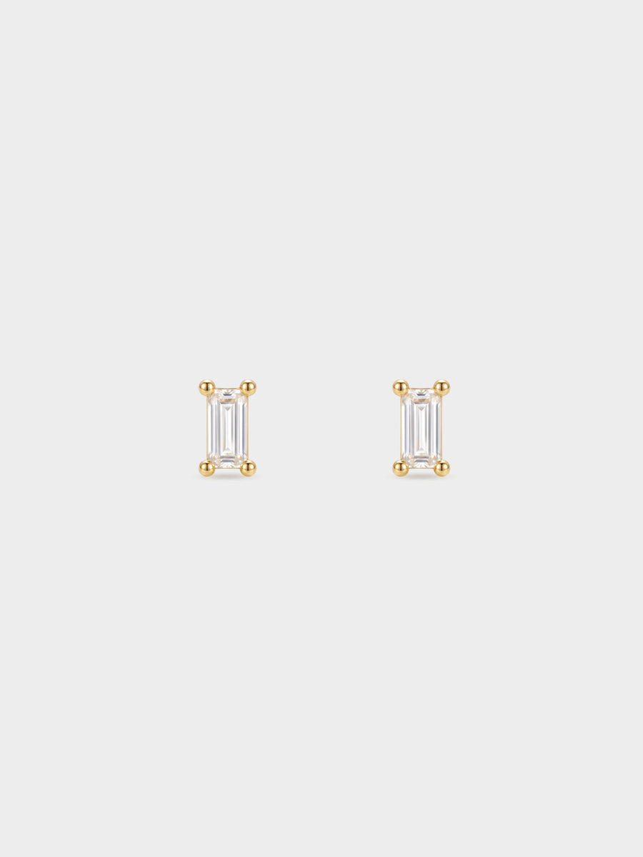 Rectangular Crystal Studs