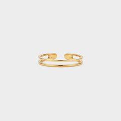 Double Band Cuff Ring