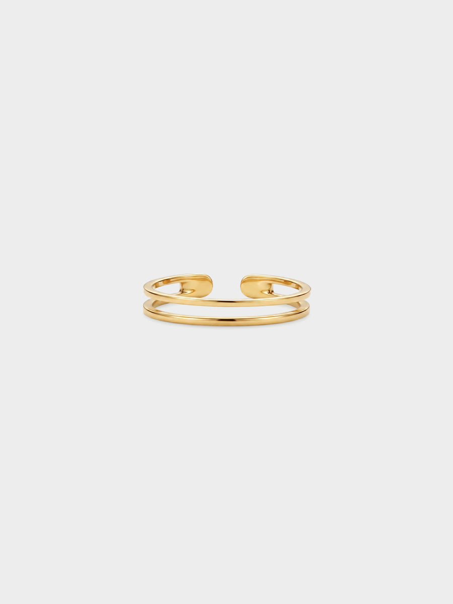 Double Band Cuff Ring