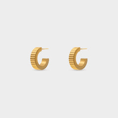 Bold Fluted Hoops