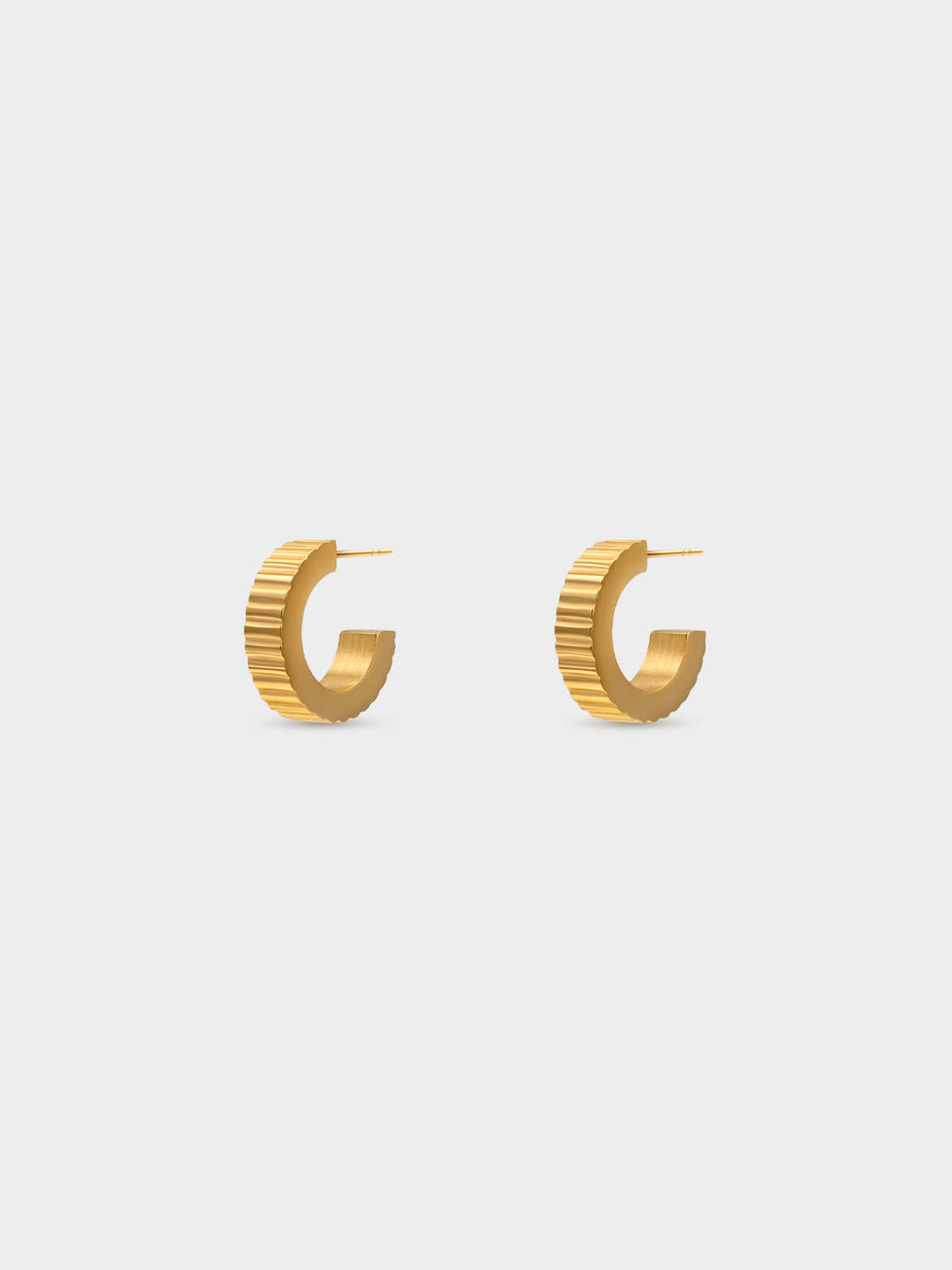 Bold Fluted Hoops