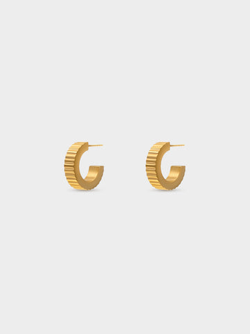 Bold Fluted Hoops