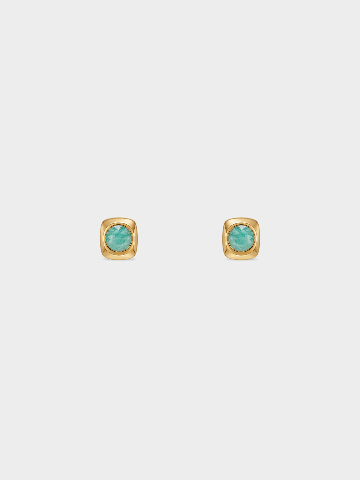Serene Amazonite Studs