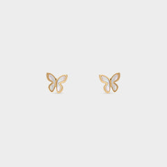 Pearlescent Butterfly Earrings