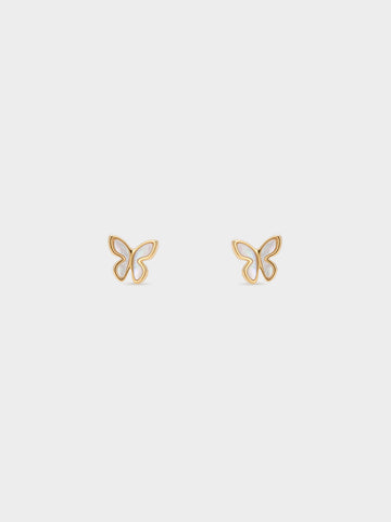 Pearlescent Butterfly Earrings