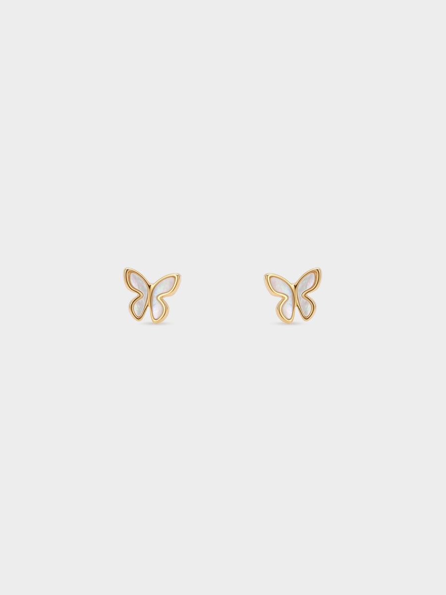 Pearlescent Butterfly Earrings