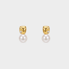 Retro Pearl Studs