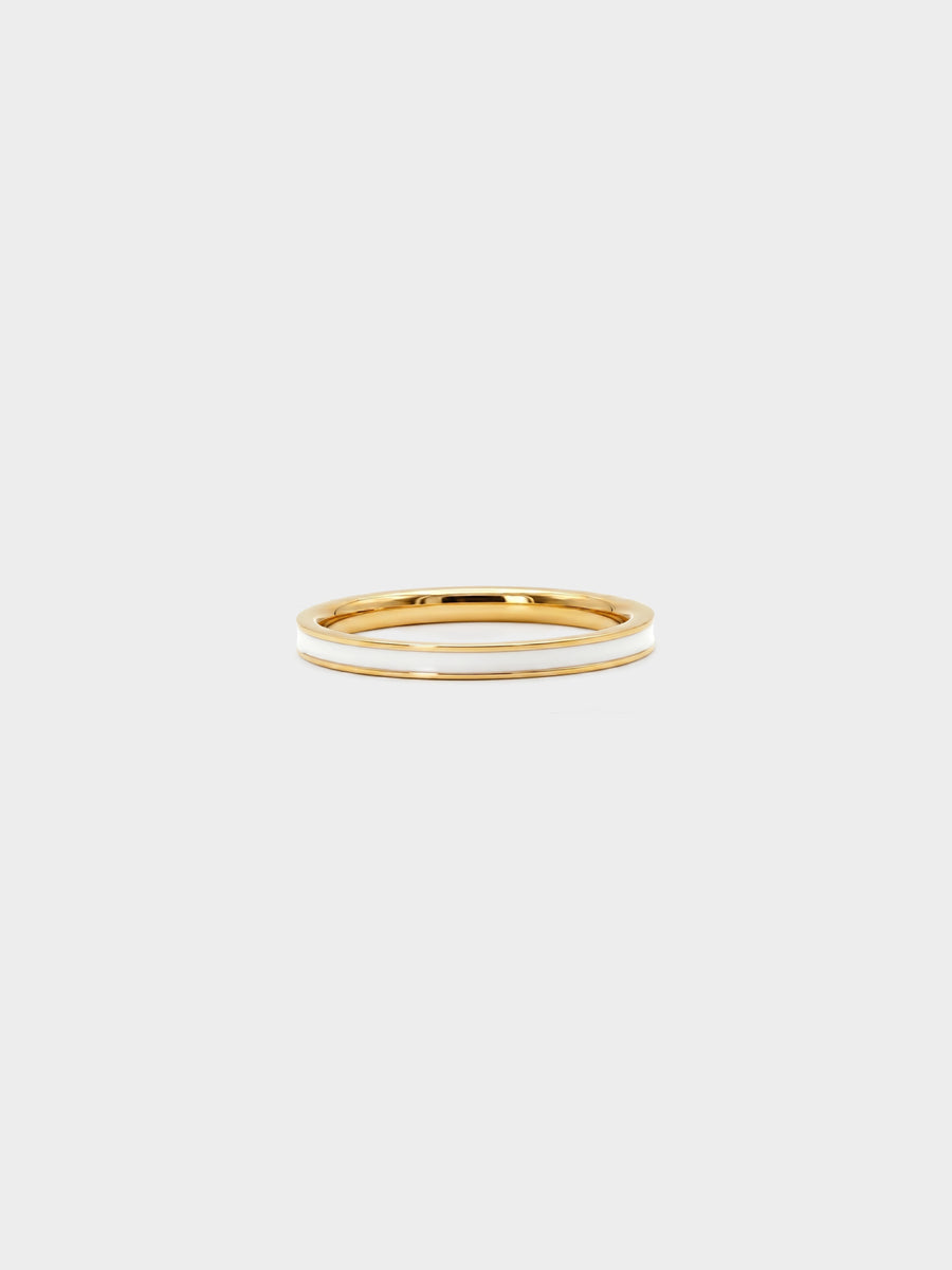 Ivory Inlay Band Ring