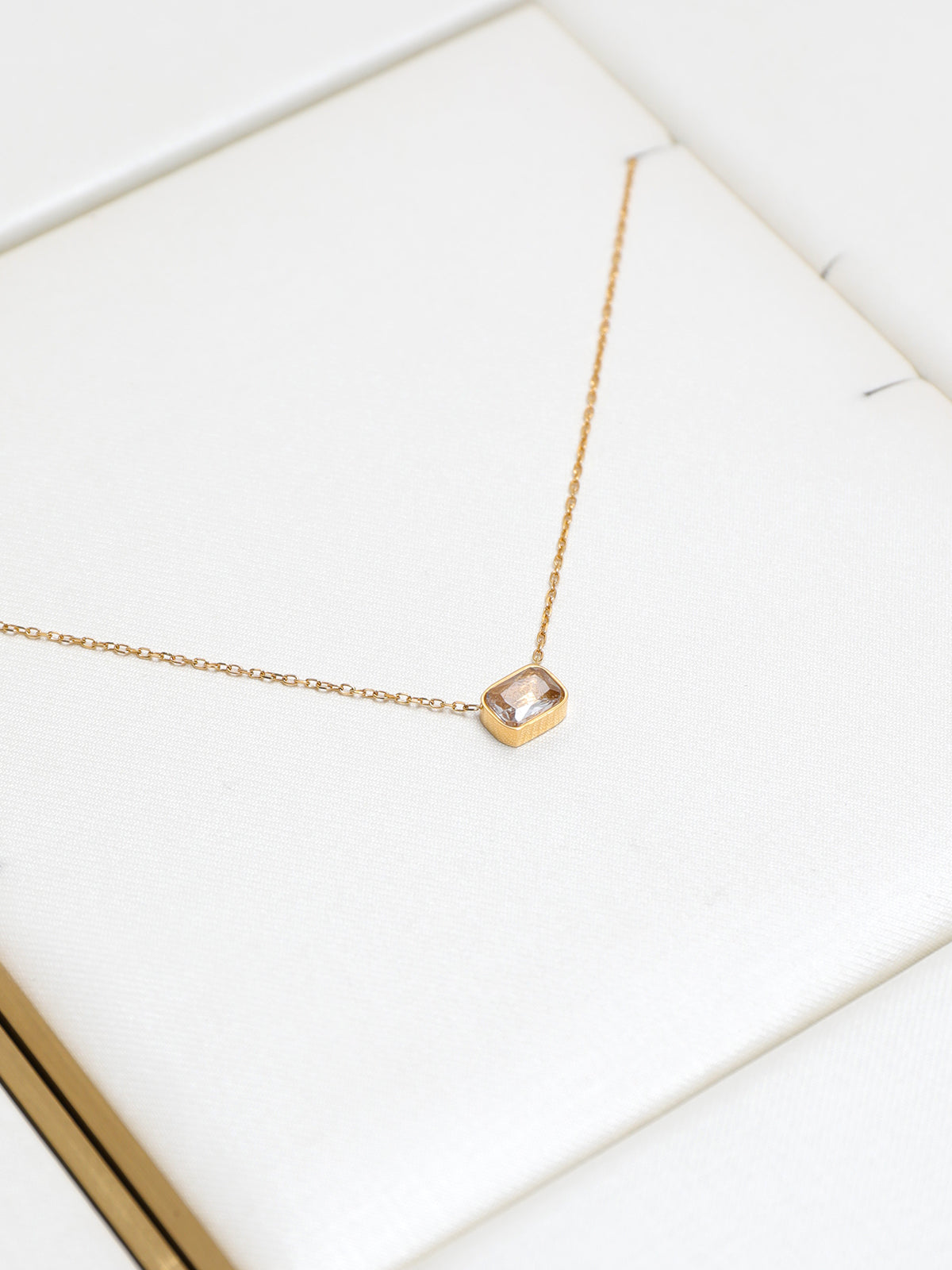 Faceted Crystal Necklace