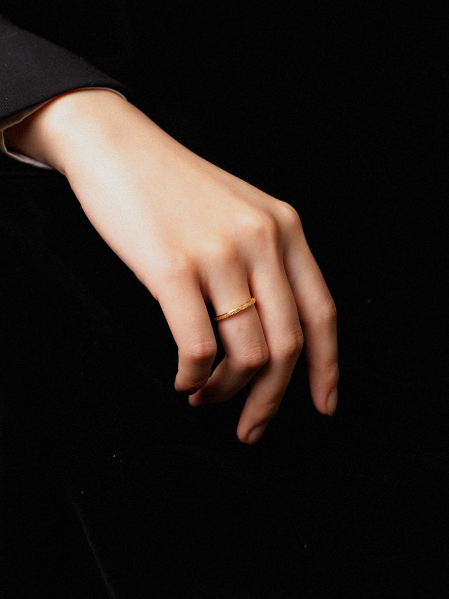 Stardust Textured Ring