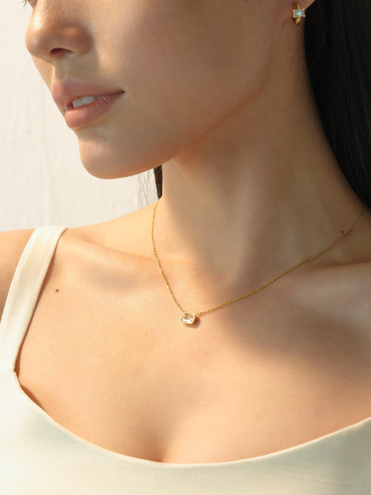 Faceted Crystal Necklace