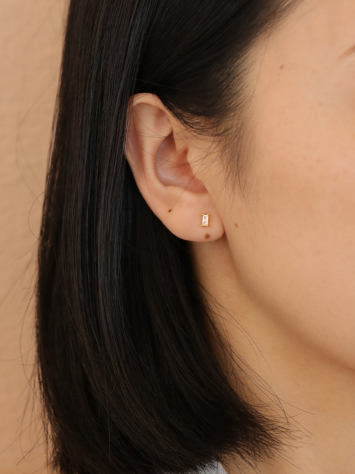 Rectangular Crystal Studs