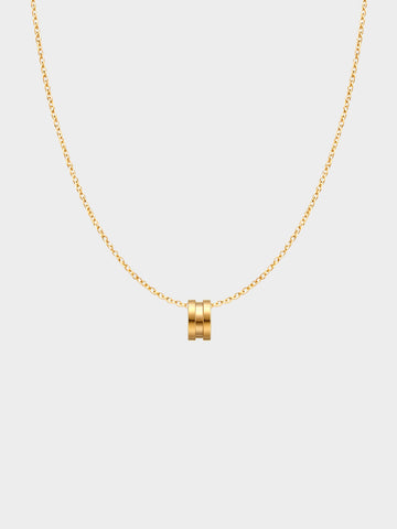 Gilded Fluted Necklace