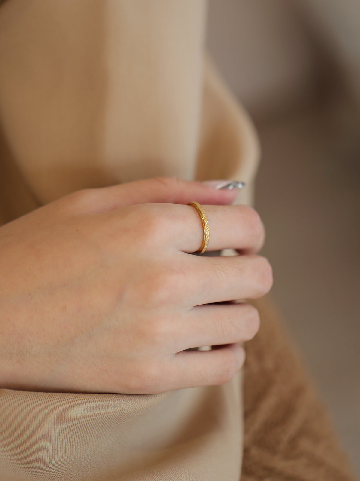 Stardust Textured Ring