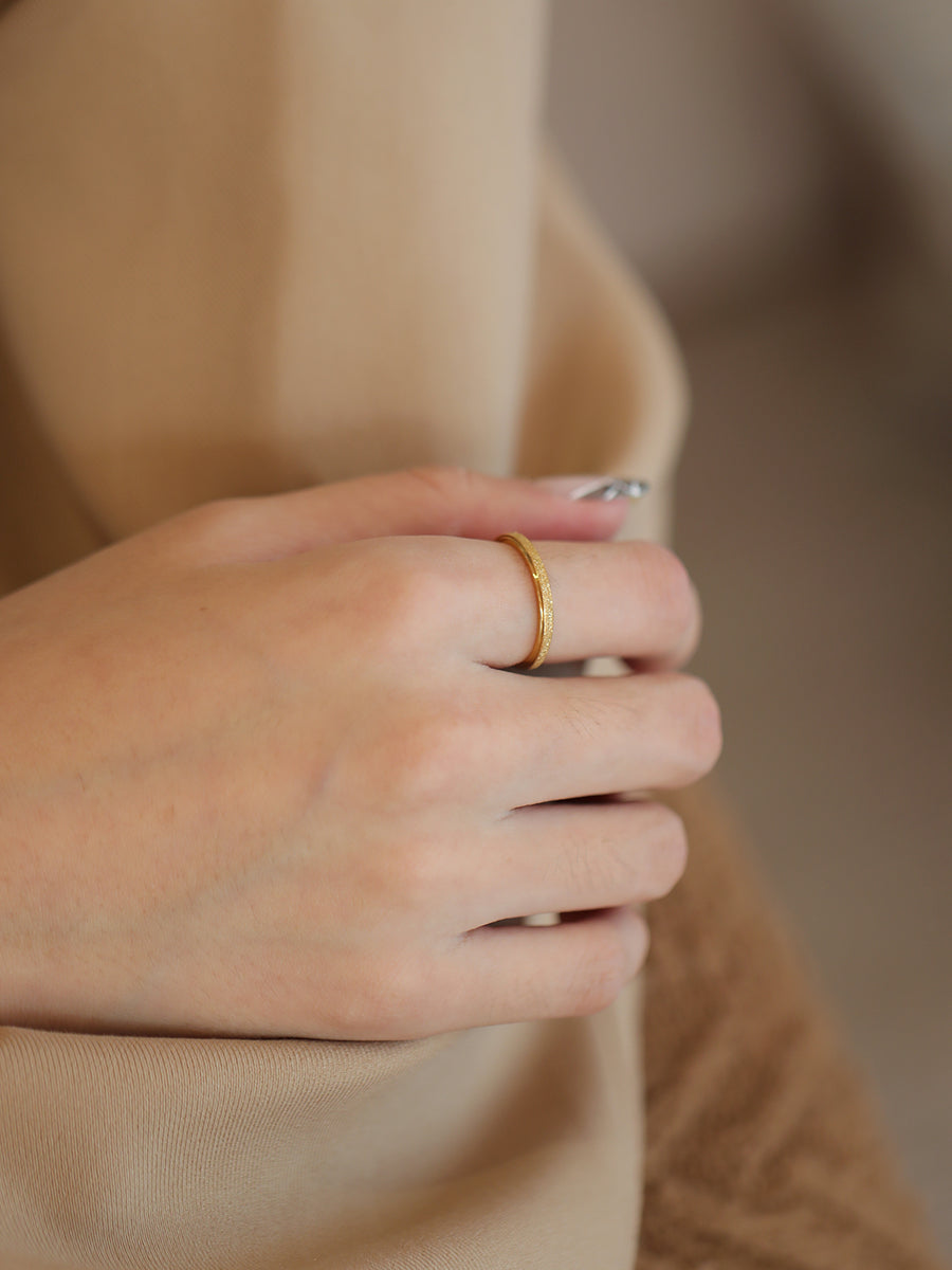 Stardust Textured Ring