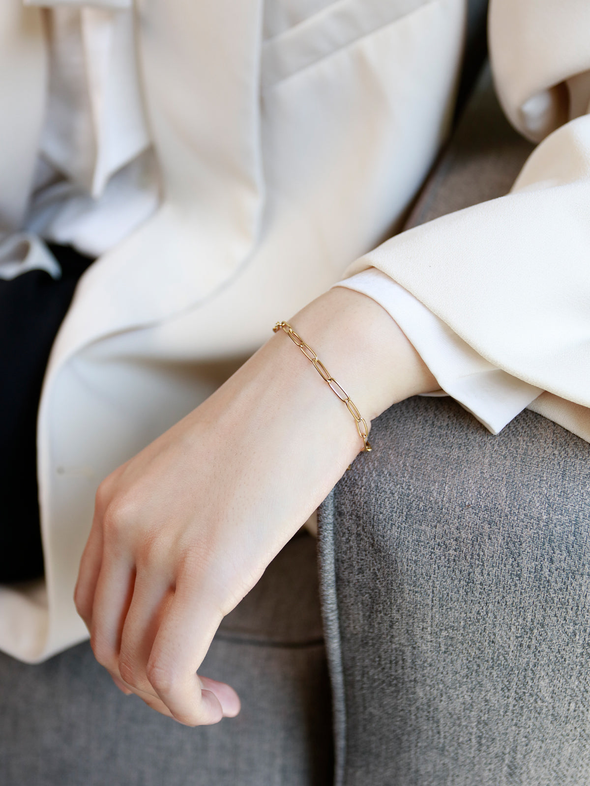 Bold Paperclip Chain Bracelet