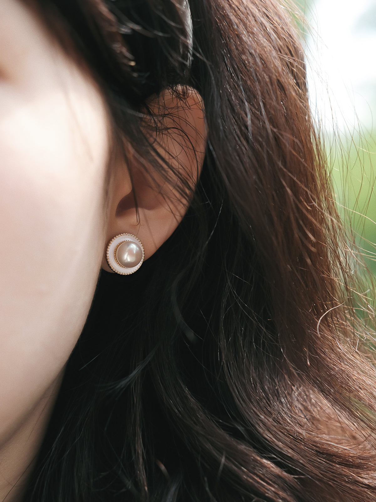 Lustrous Pearl Halo Earrings
