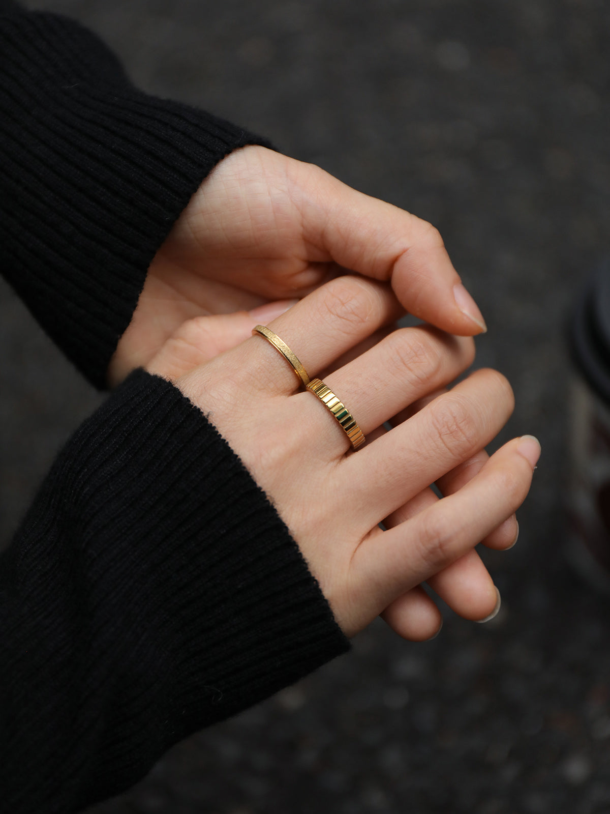 Fluted Dome Band Ring